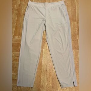 Athleta Chino Pants Women’s Size 12 Beige Stretch Travel Work Casual Ankle Pants